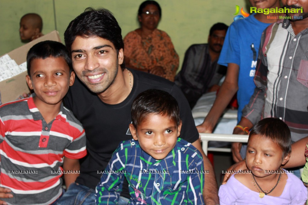 Allari Naresh at MNJ Cancer Hospital