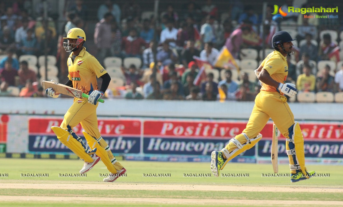 CCL 5 Final - Chennai Rhinos vs Telugu Warriors 1st Innings