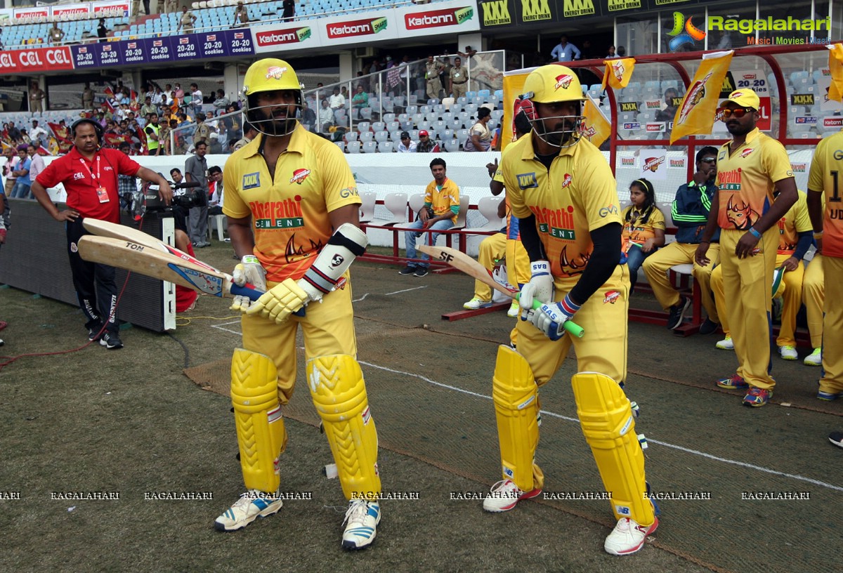 CCL 5 Final - Chennai Rhinos vs Telugu Warriors 1st Innings