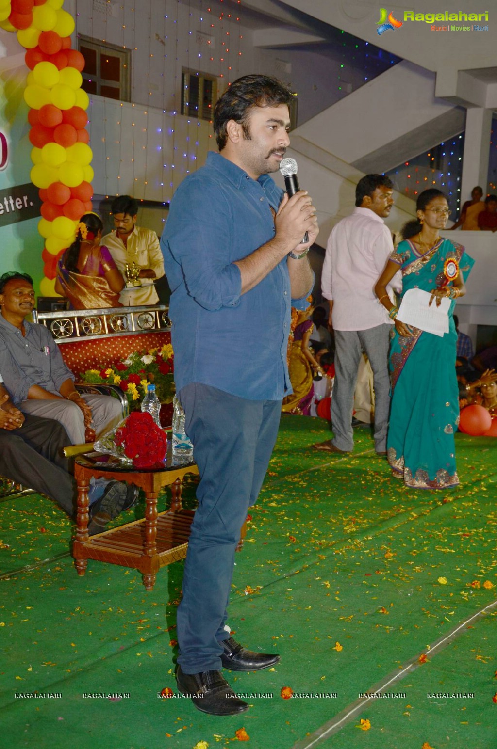 Nara Rohit at Samskruti School First Anniversary in Ongole