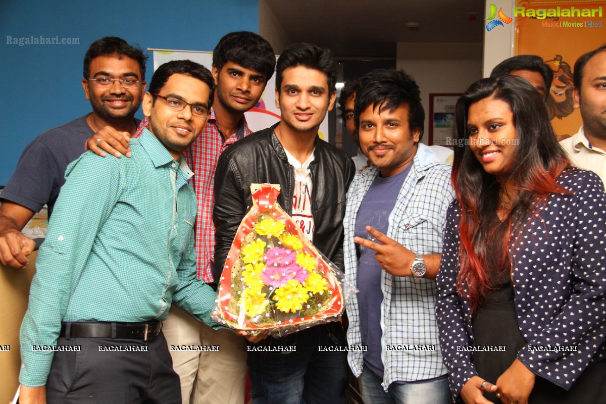 Nikhil at 91.1 FM Radio City, Hyderabad