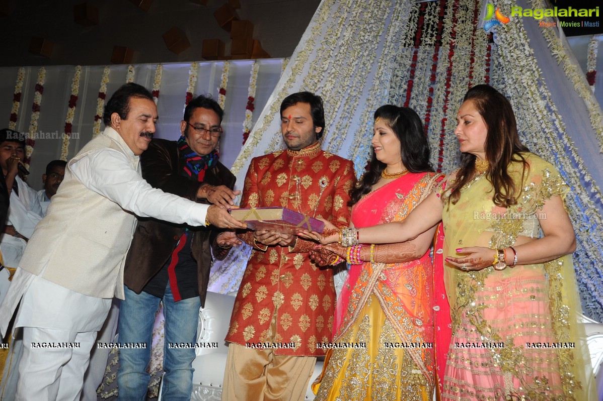 Grand Wedding Engagement Ceremony of Siddharth-Pravallika Reddy