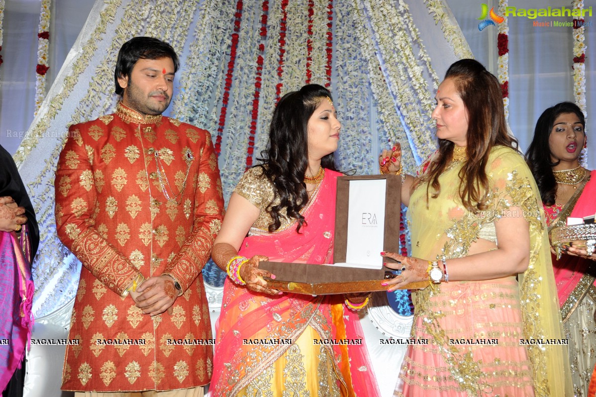 Grand Wedding Engagement Ceremony of Siddharth-Pravallika Reddy