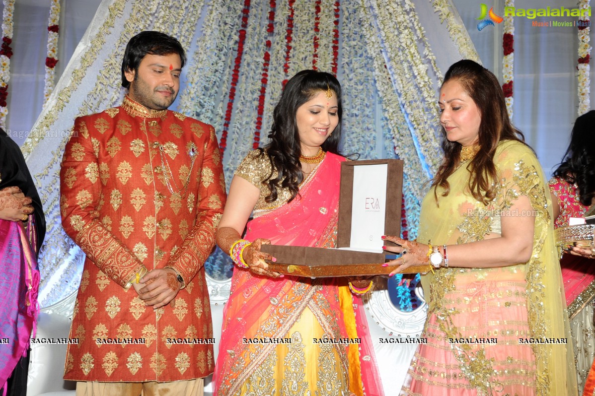 Grand Wedding Engagement Ceremony of Siddharth-Pravallika Reddy