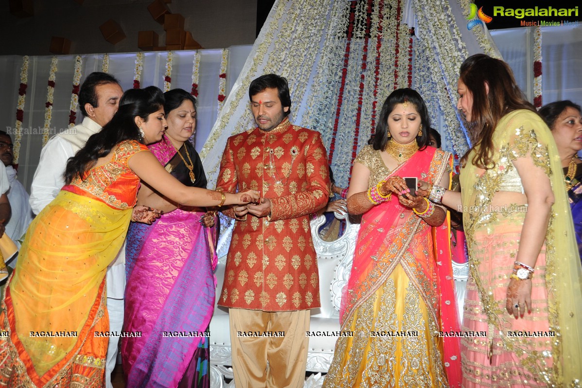 Grand Wedding Engagement Ceremony of Siddharth-Pravallika Reddy