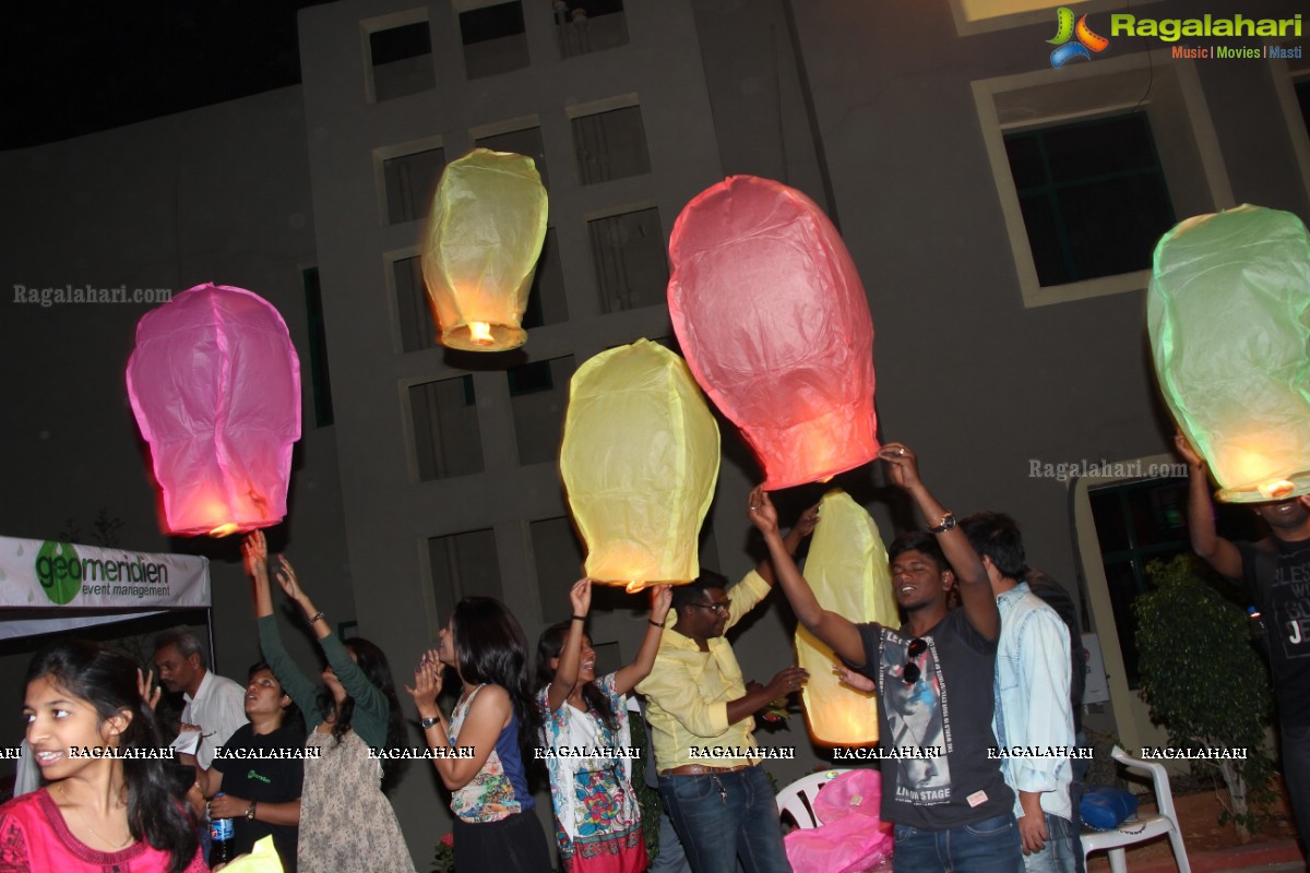 Geo Meridien Sky Lantern Fest 2015, Hyderabad