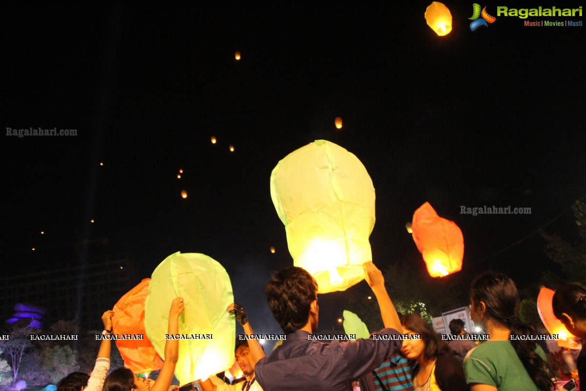 Geo Meridien Sky Lantern Fest 2015, Hyderabad