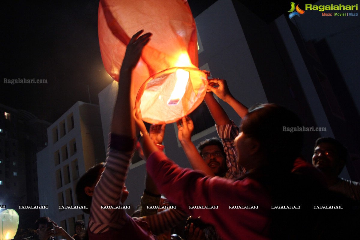 Geo Meridien Sky Lantern Fest 2015, Hyderabad