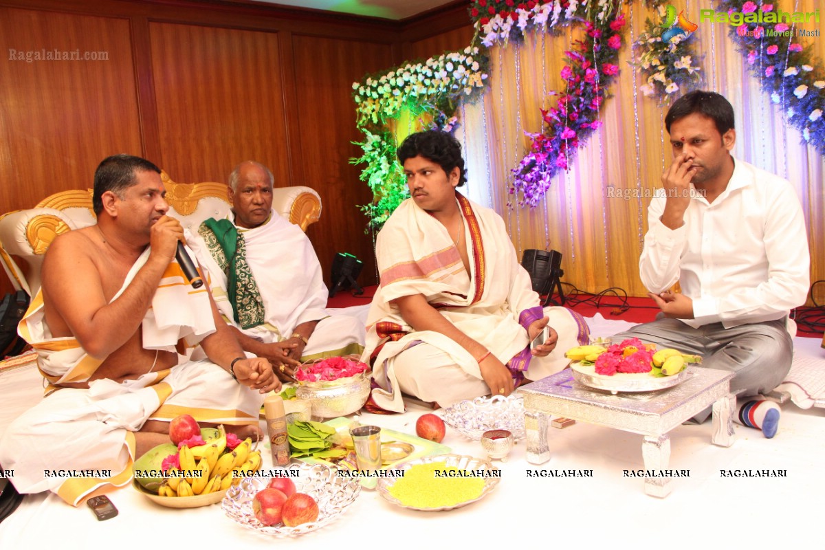 Grand Wedding Engagement Ceremony of Swathi Rao-Raj