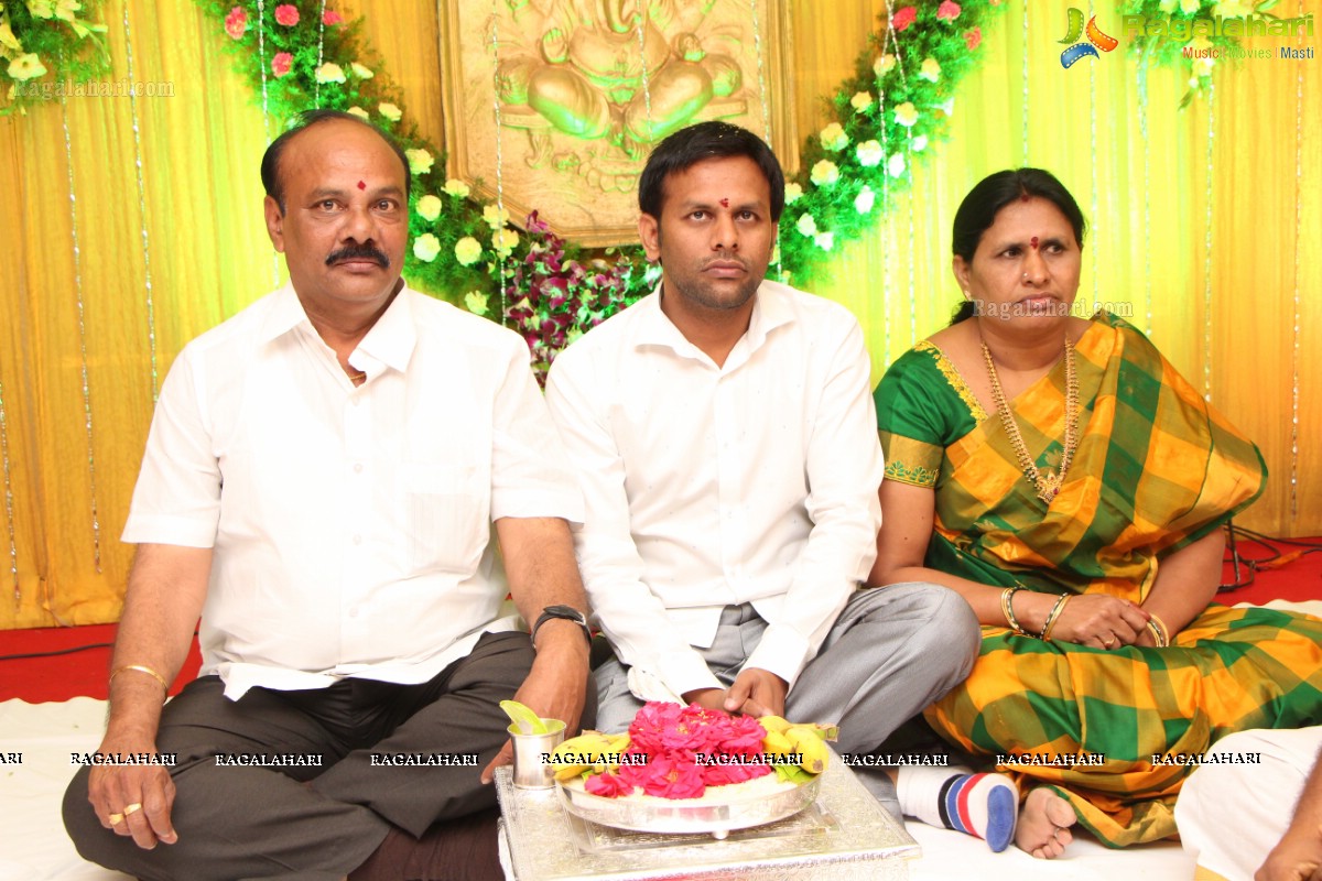 Grand Wedding Engagement Ceremony of Swathi Rao-Raj