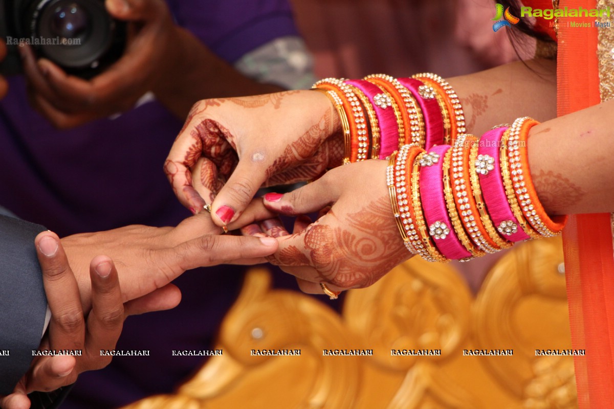 Grand Wedding Engagement Ceremony of Swathi Rao-Raj