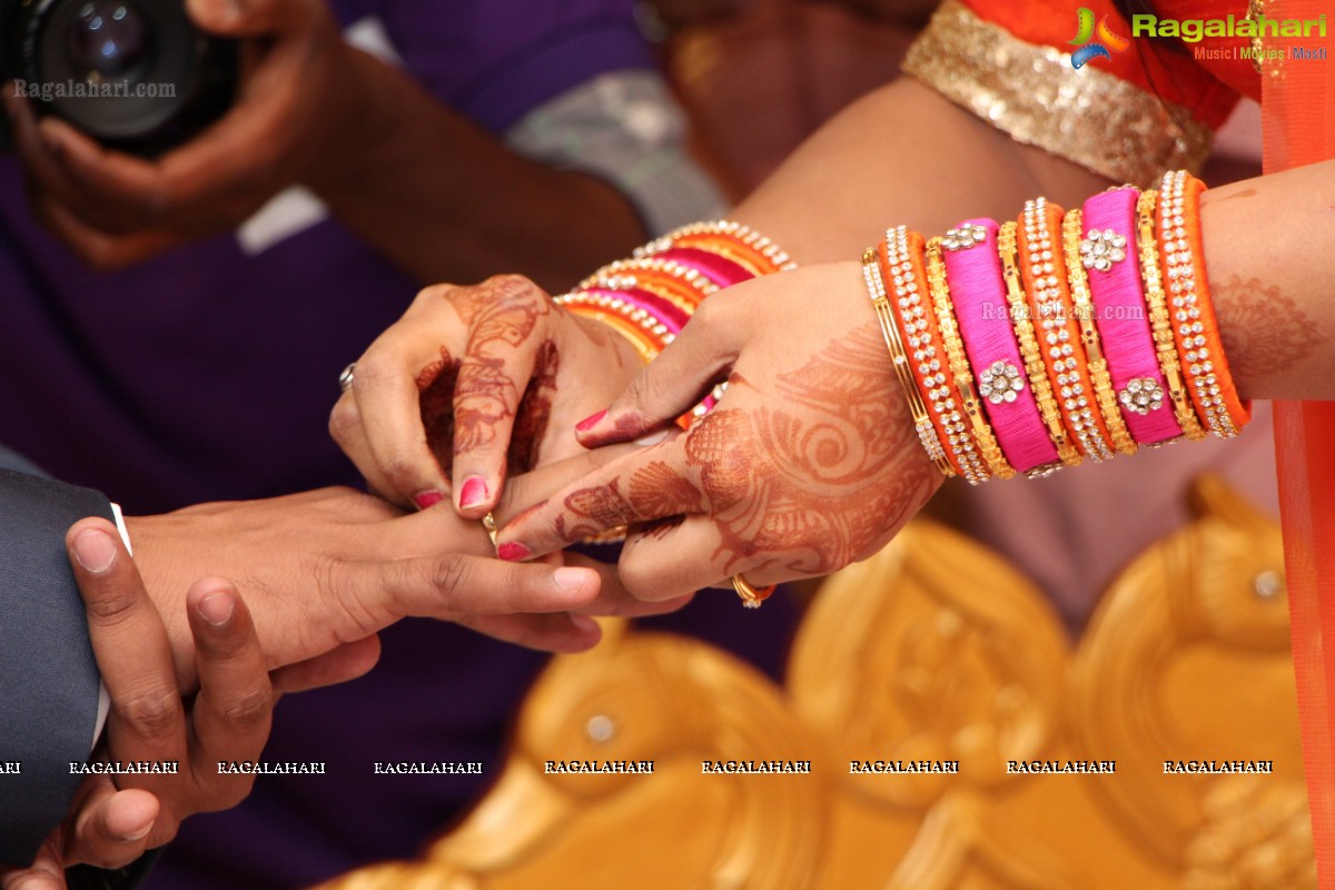 Grand Wedding Engagement Ceremony of Swathi Rao-Raj