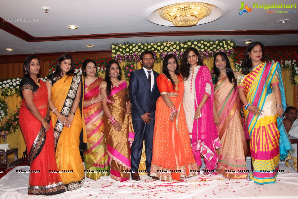 Grand Wedding Engagement Ceremony of Swathi Rao-Raj