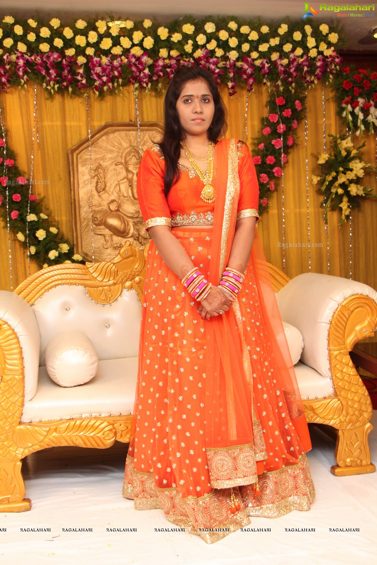 Grand Wedding Engagement Ceremony of Swathi Rao-Raj