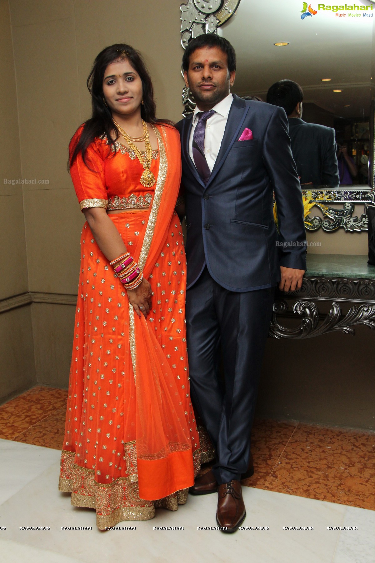 Grand Wedding Engagement Ceremony of Swathi Rao-Raj