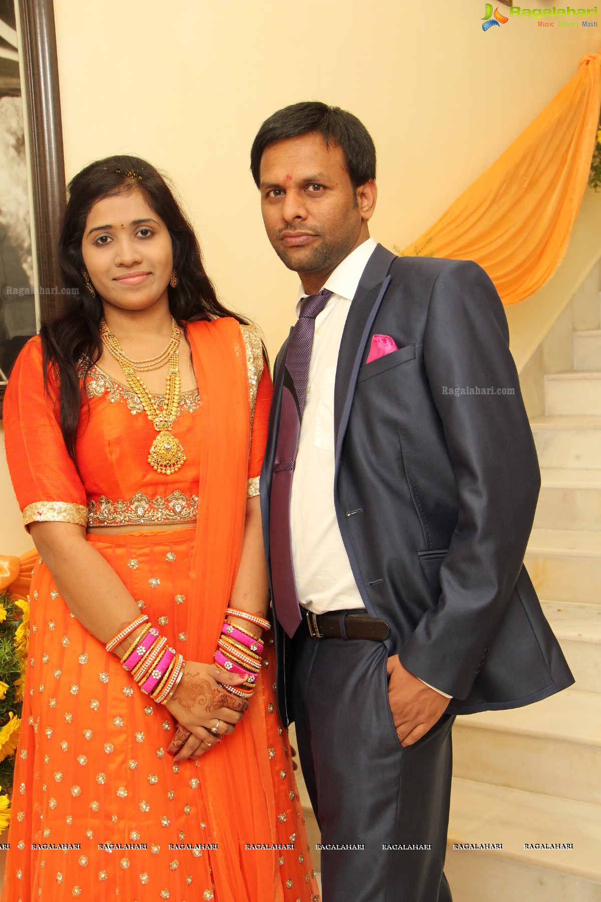 Grand Wedding Engagement Ceremony of Swathi Rao-Raj