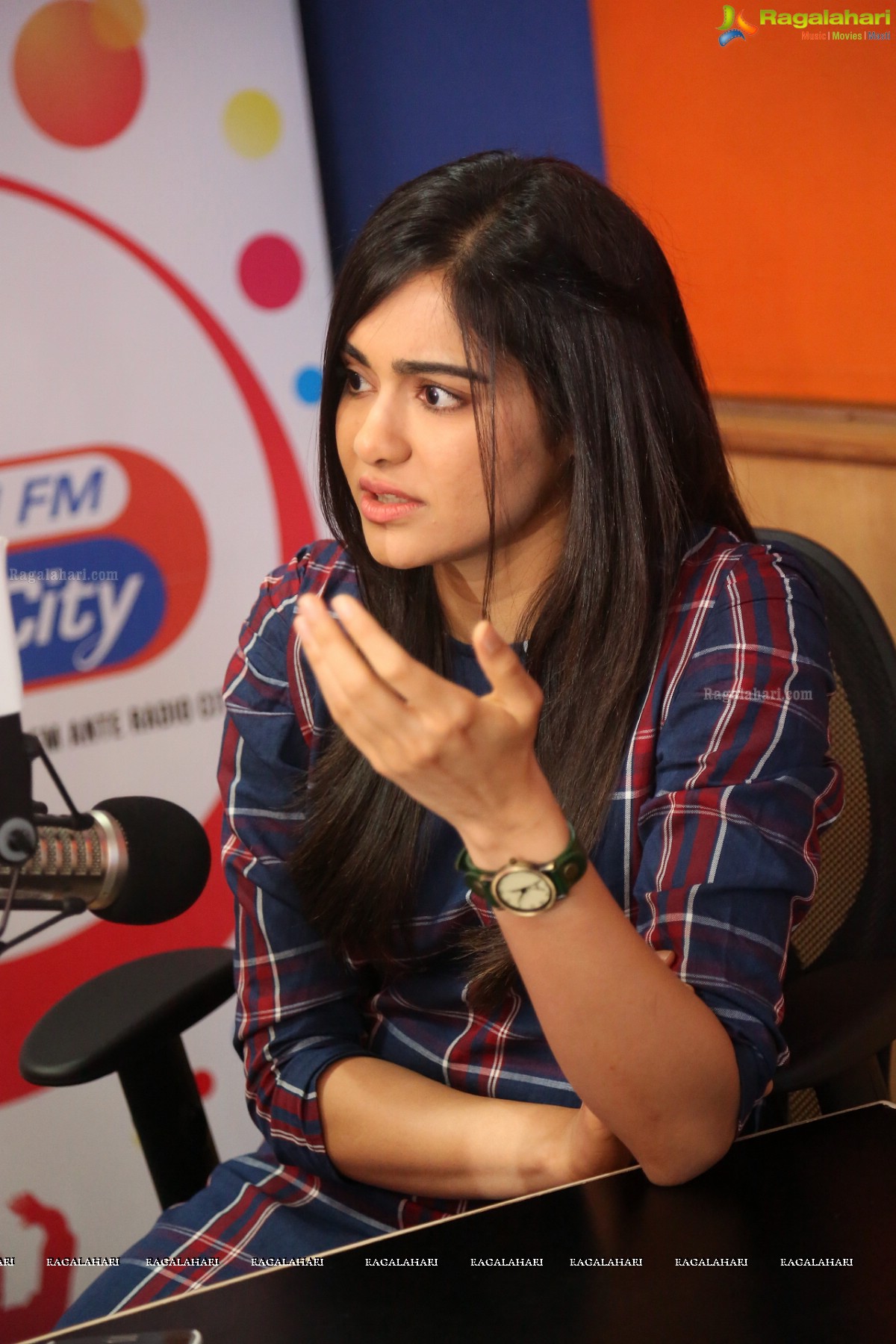 Adah Sharma at 91.1 FM Radio City