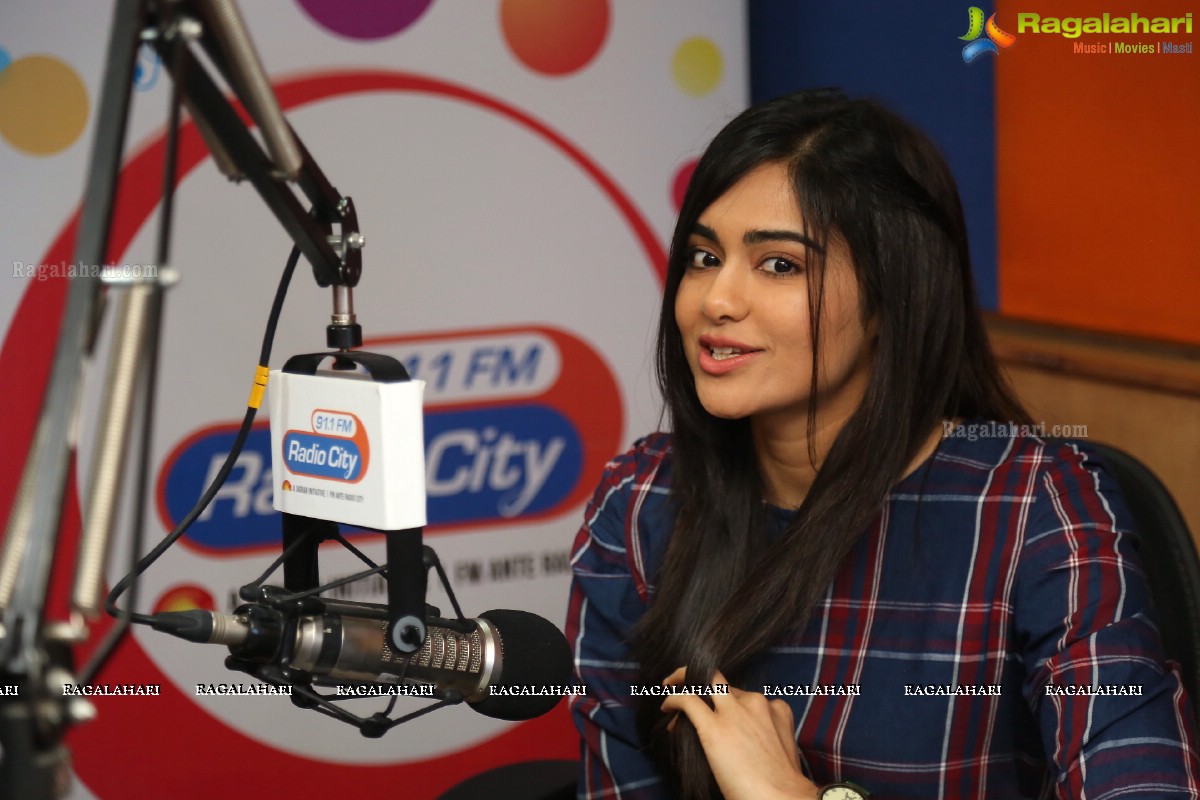 Adah Sharma at 91.1 FM Radio City