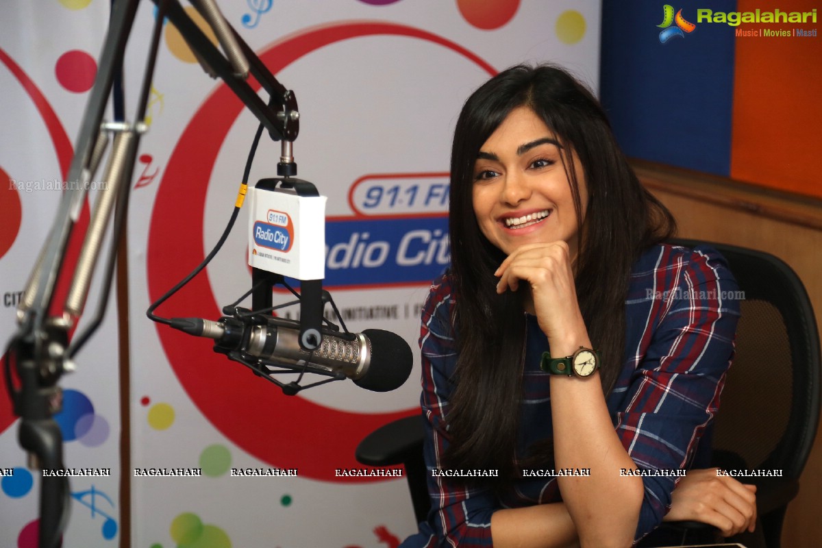 Adah Sharma at 91.1 FM Radio City