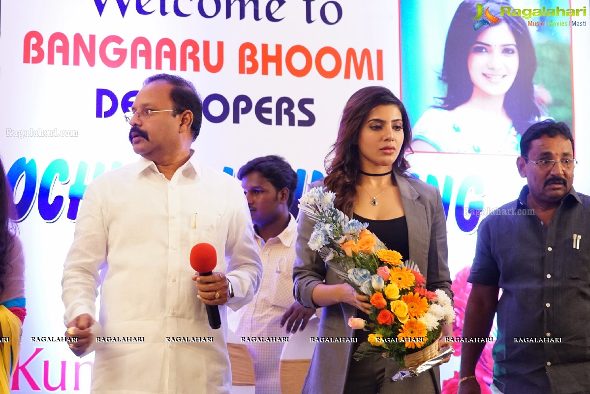 Samantha launches Bangaaru Bhoomi Developers Brochure in Hyderabad