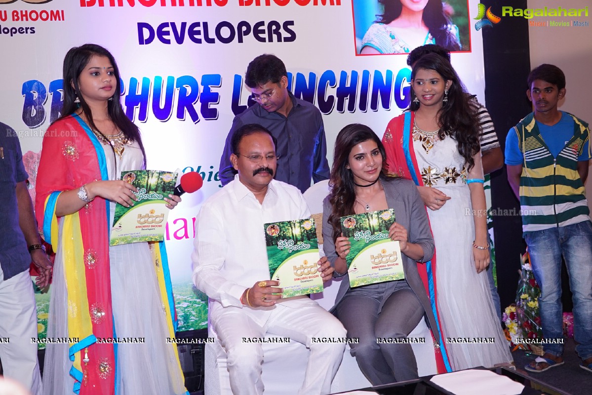 Samantha launches Bangaaru Bhoomi Developers Brochure in Hyderabad