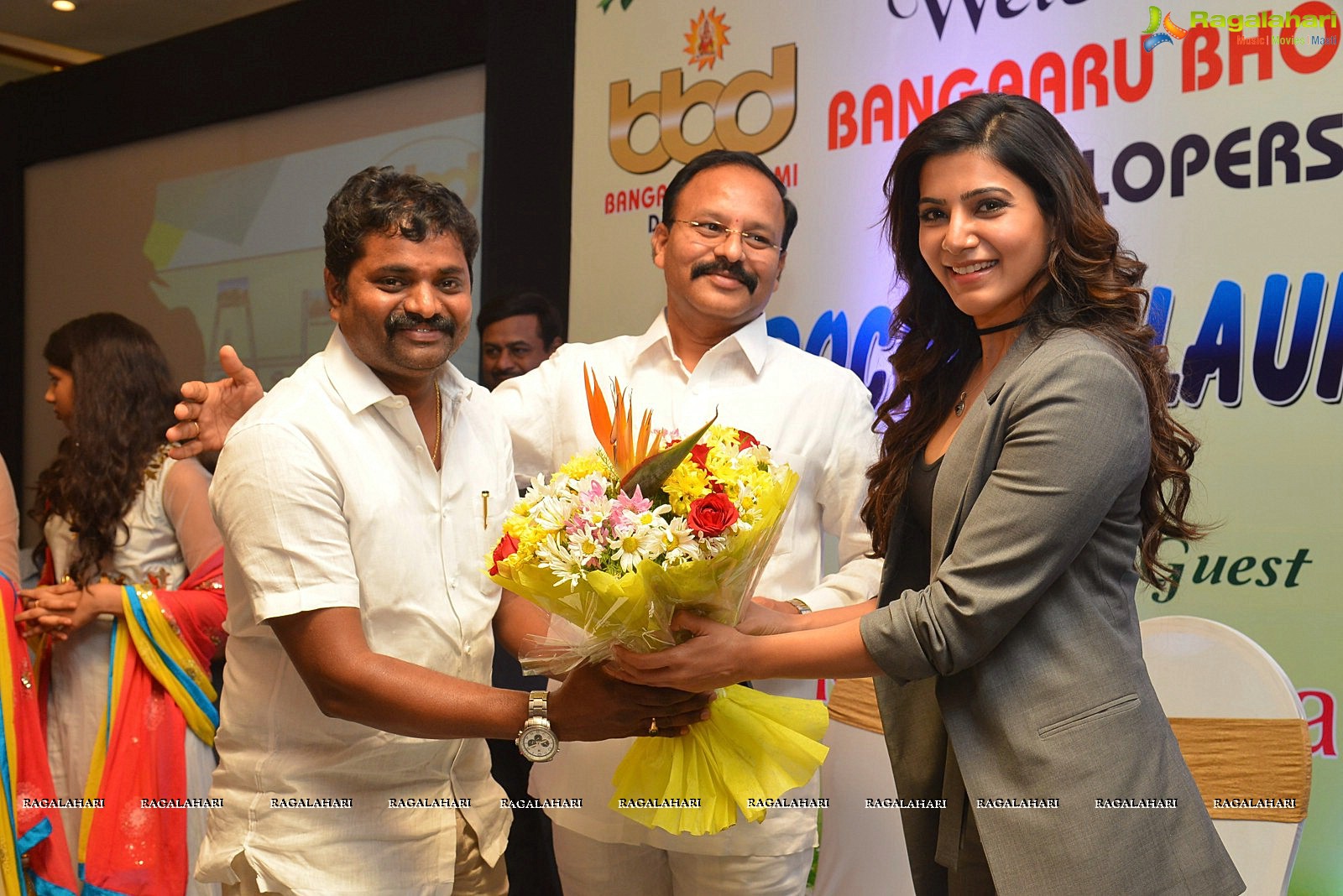 Samantha launches Bangaaru Bhoomi Developers Brochure in Hyderabad