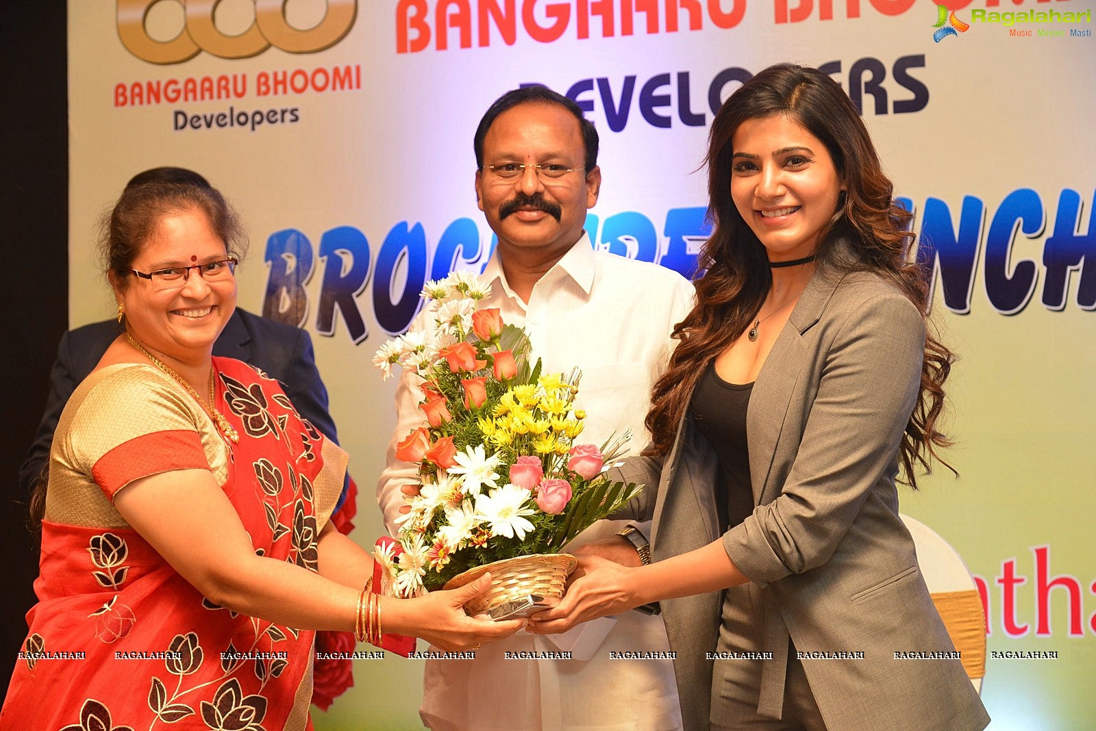 Samantha launches Bangaaru Bhoomi Developers Brochure in Hyderabad