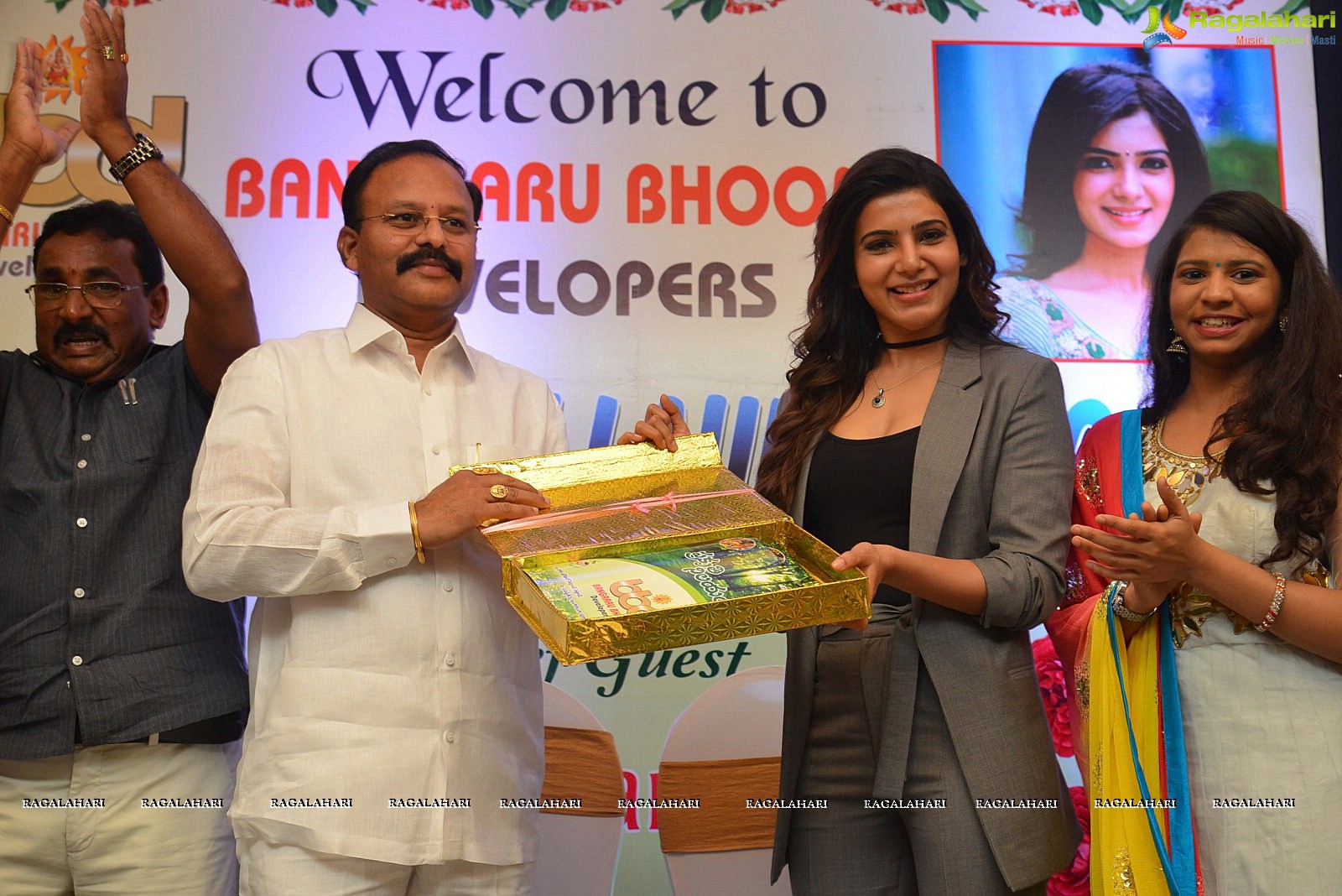 Samantha launches Bangaaru Bhoomi Developers Brochure in Hyderabad