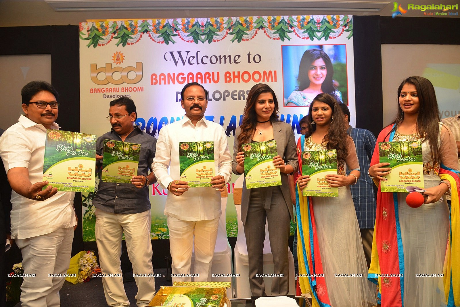 Samantha launches Bangaaru Bhoomi Developers Brochure in Hyderabad