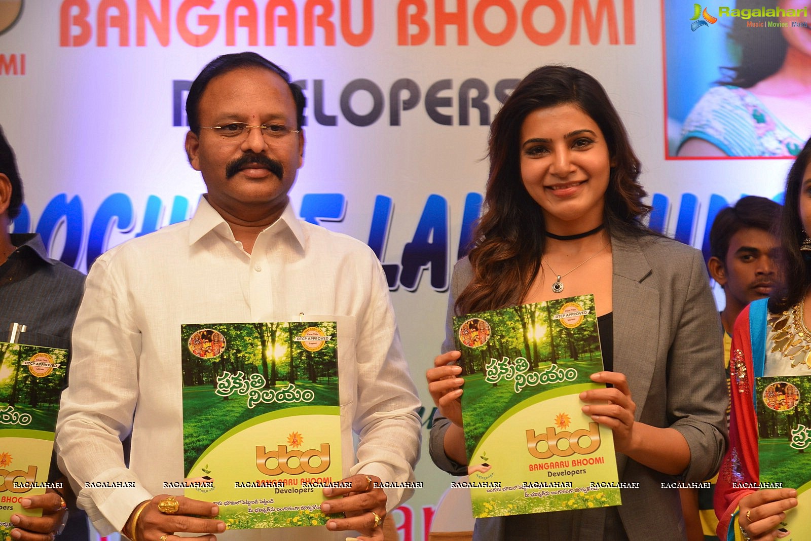 Samantha launches Bangaaru Bhoomi Developers Brochure in Hyderabad