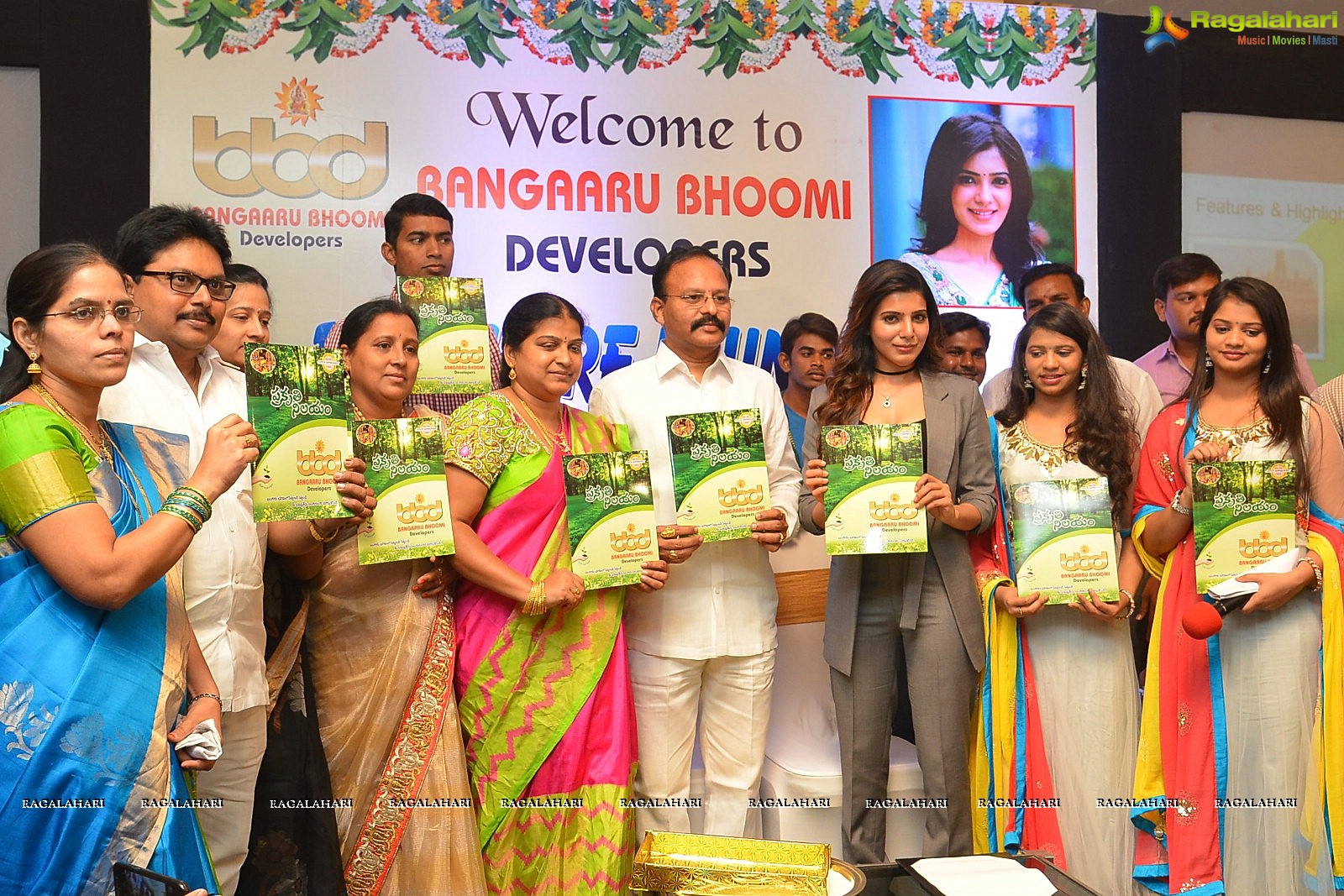 Samantha launches Bangaaru Bhoomi Developers Brochure in Hyderabad