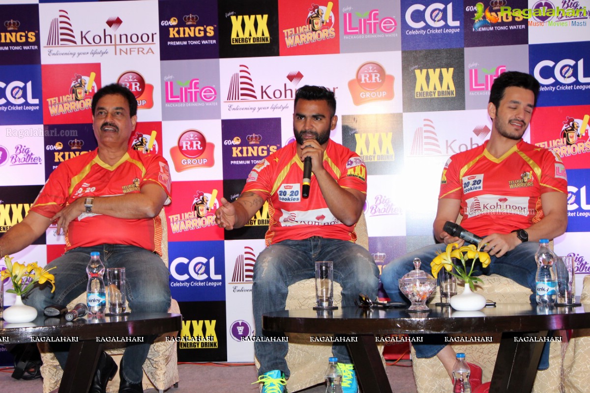 CCL 6 - Telugu Warriors Press Meet, Hyderabad