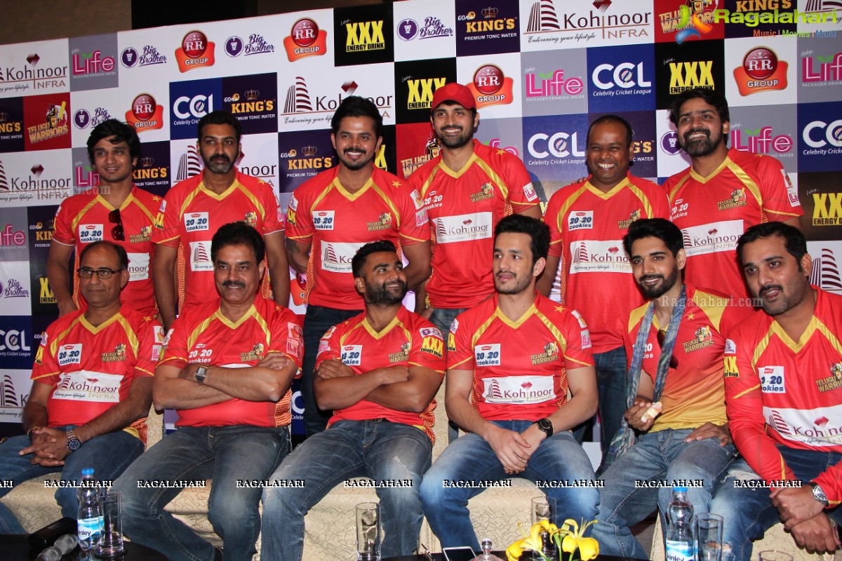 CCL 6 - Telugu Warriors Press Meet, Hyderabad