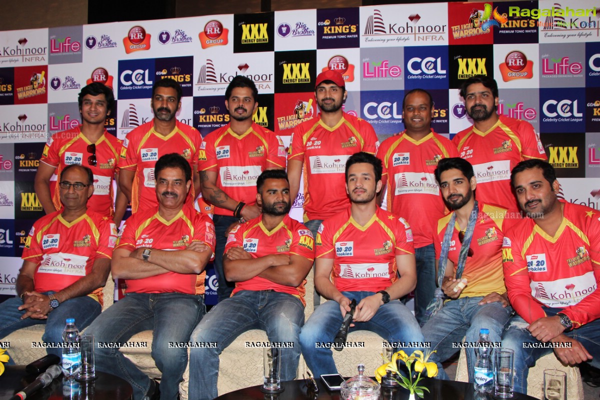 CCL 6 - Telugu Warriors Press Meet, Hyderabad