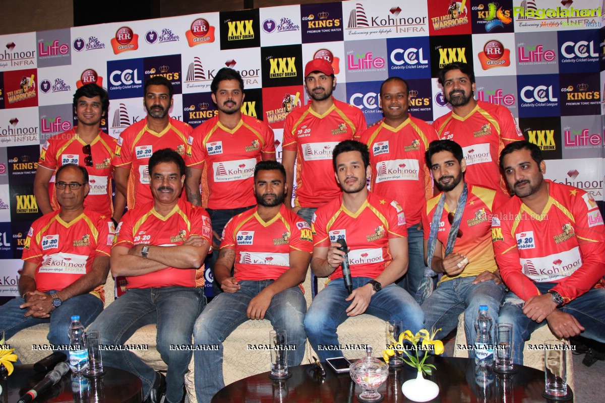 CCL 6 - Telugu Warriors Press Meet, Hyderabad