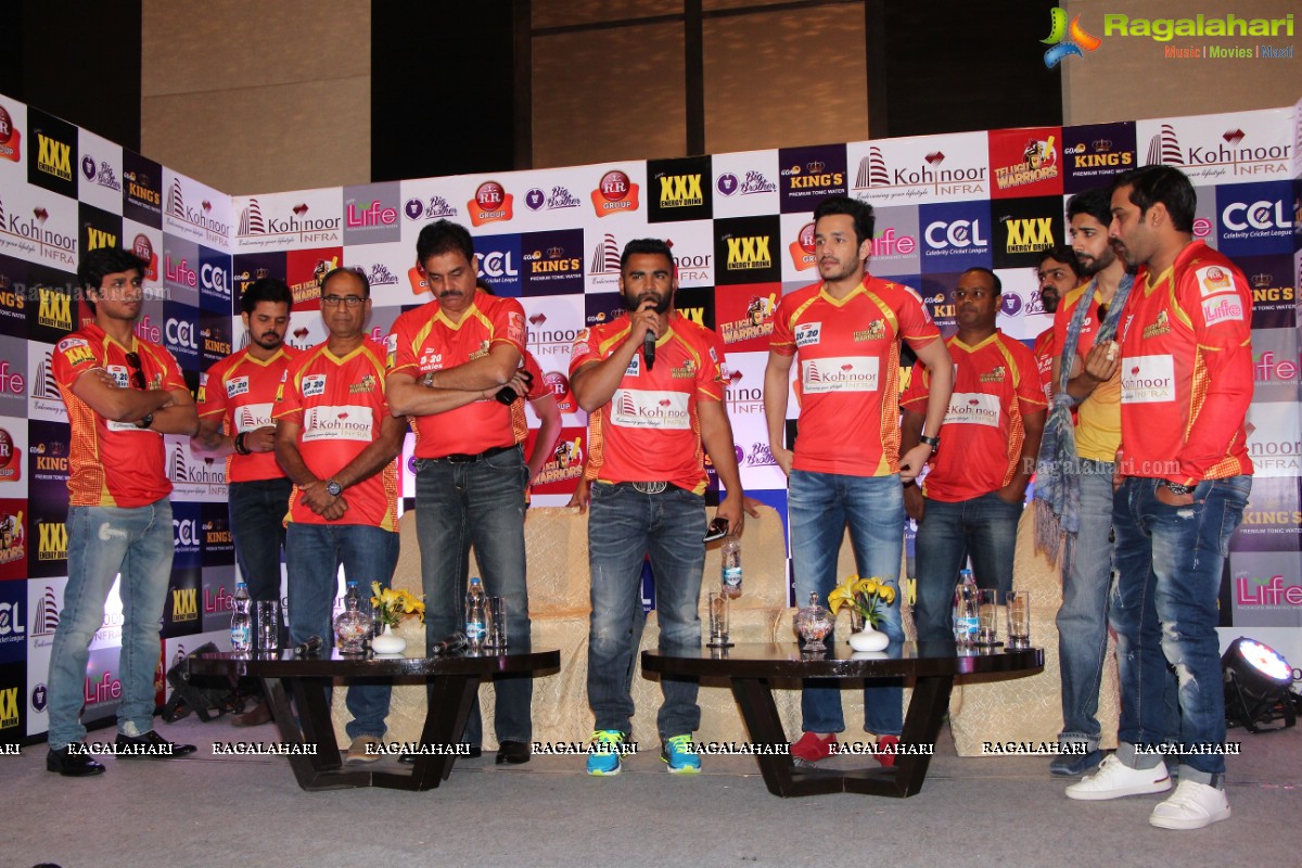 CCL 6 - Telugu Warriors Press Meet, Hyderabad