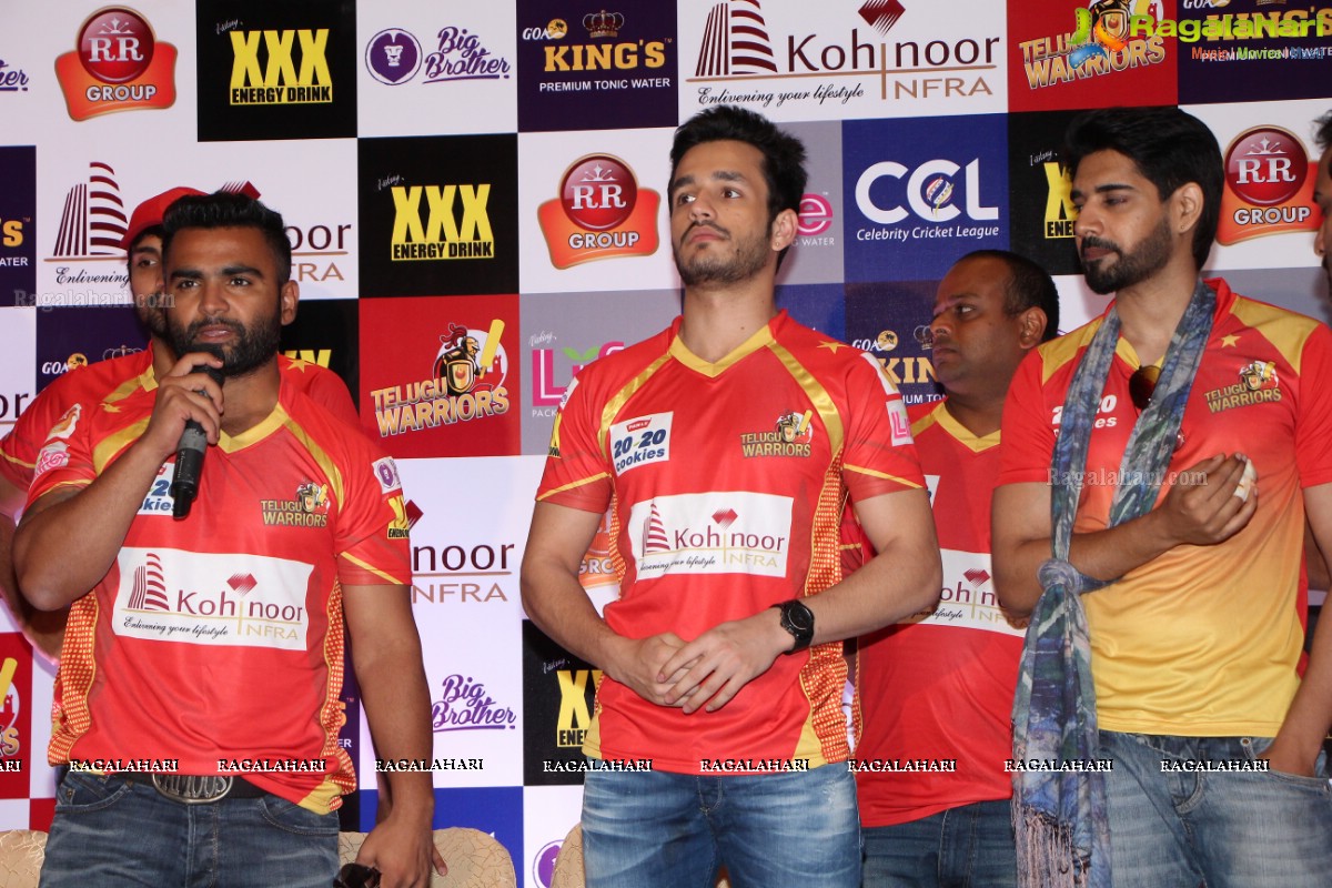 CCL 6 - Telugu Warriors Press Meet, Hyderabad