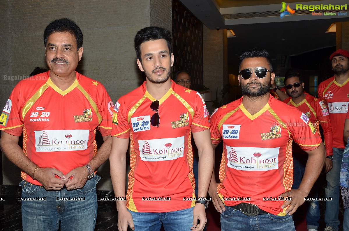 CCL 6 - Telugu Warriors Press Meet, Hyderabad