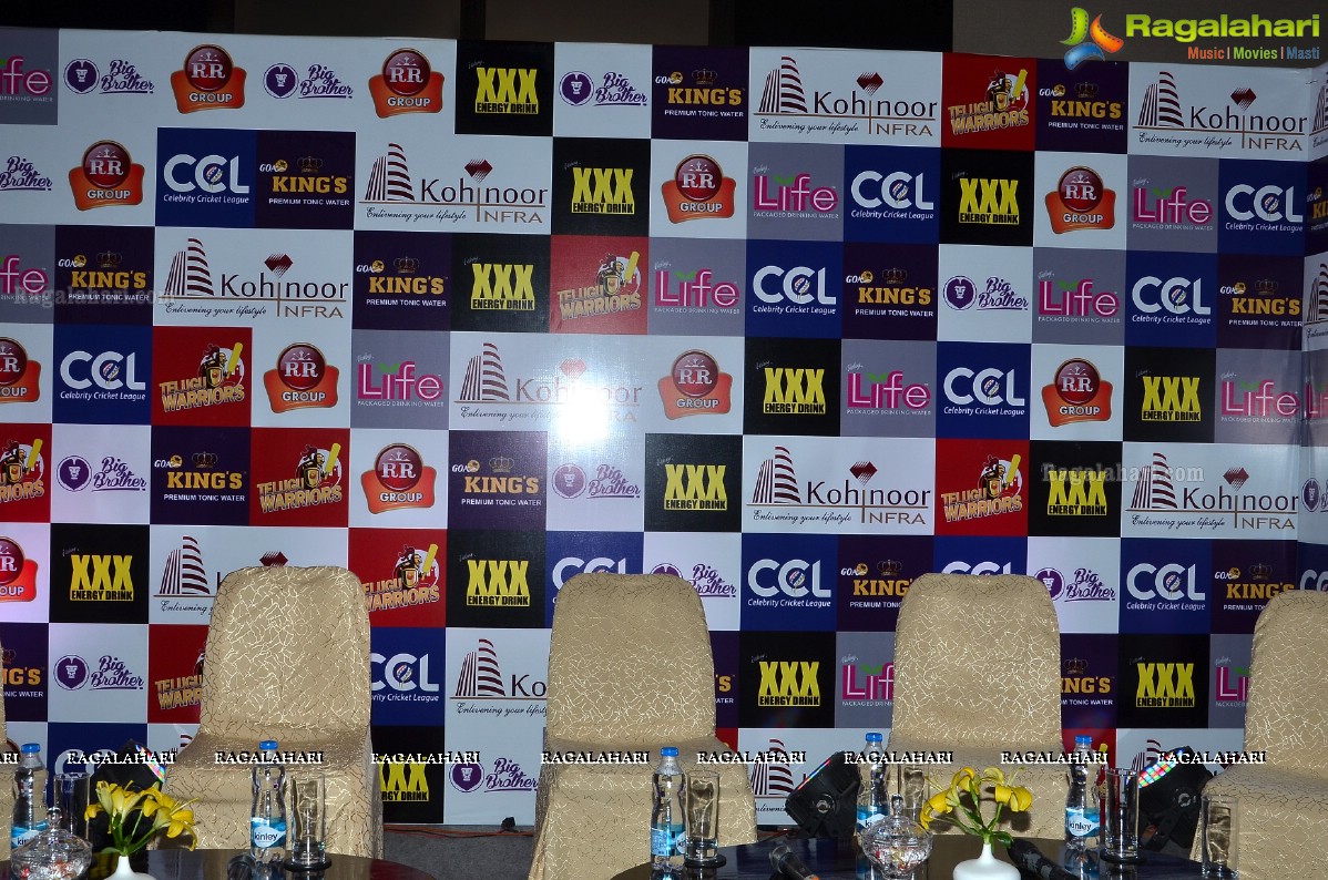 CCL 6 - Telugu Warriors Press Meet, Hyderabad