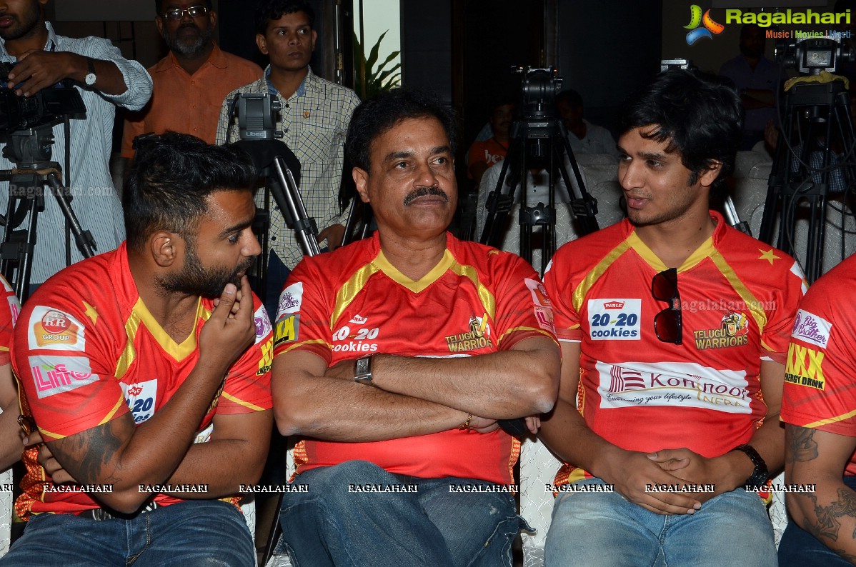 CCL 6 - Telugu Warriors Press Meet, Hyderabad