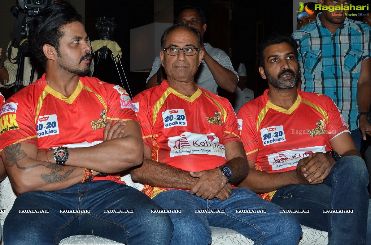 CCL 6 - Telugu Warriors Press Meet, Hyderabad