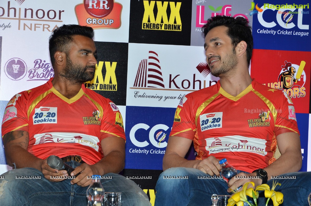 CCL 6 - Telugu Warriors Press Meet, Hyderabad