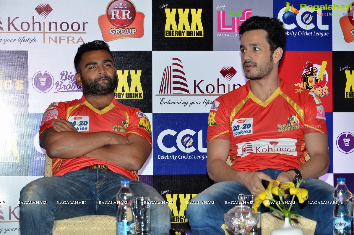 CCL 6 - Telugu Warriors Press Meet, Hyderabad