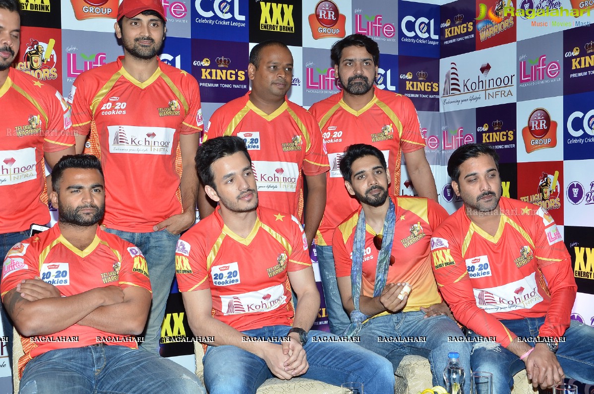 CCL 6 - Telugu Warriors Press Meet, Hyderabad