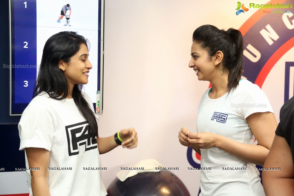 F45-Fitness Health Club Launch by Rakul Preet Singh in Hyderabad