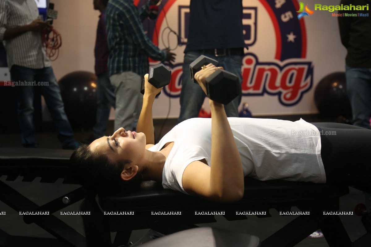 F45-Fitness Health Club Launch by Rakul Preet Singh in Hyderabad