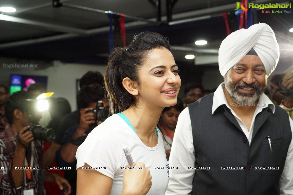 F45-Fitness Health Club Launch by Rakul Preet Singh in Hyderabad