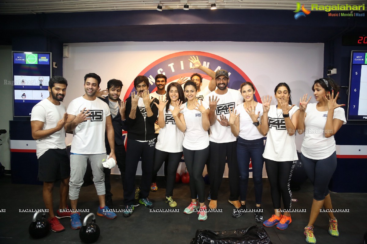 F45-Fitness Health Club Launch by Rakul Preet Singh in Hyderabad