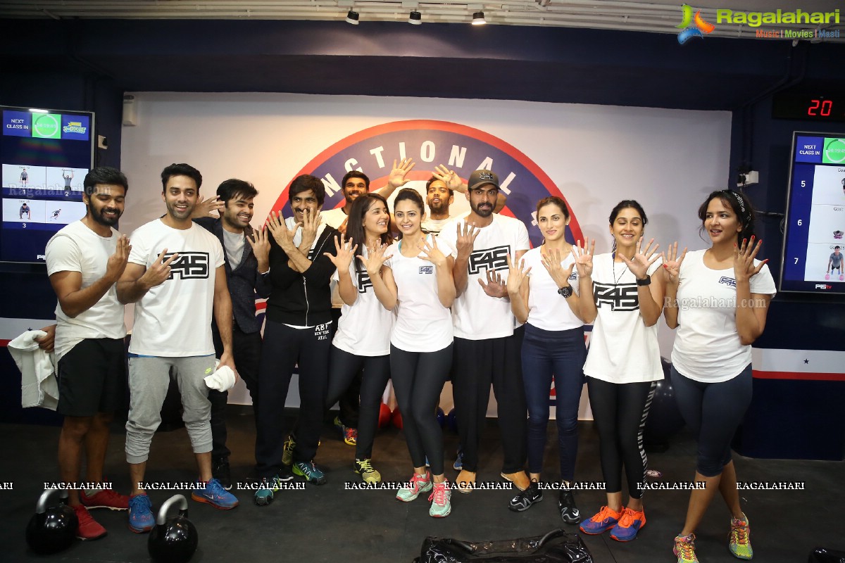 F45-Fitness Health Club Launch by Rakul Preet Singh in Hyderabad