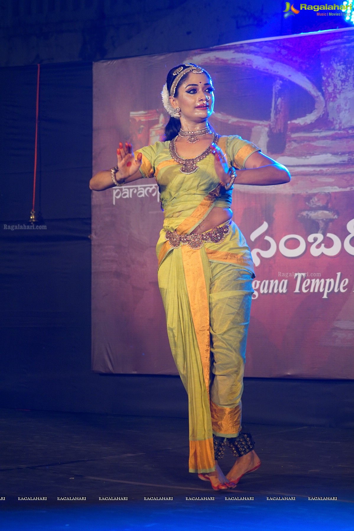Gudi Sambaralu 2016 - Kuchipudi Dance Performance by Sandhya Raju at Ammapalle Sri Rama Chandra Temple